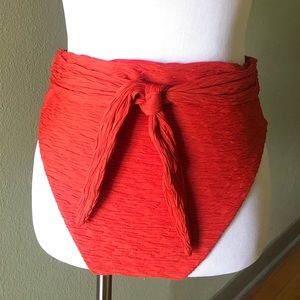 Mara Hoffman | Goldie Bikini Bottom Red | Size L